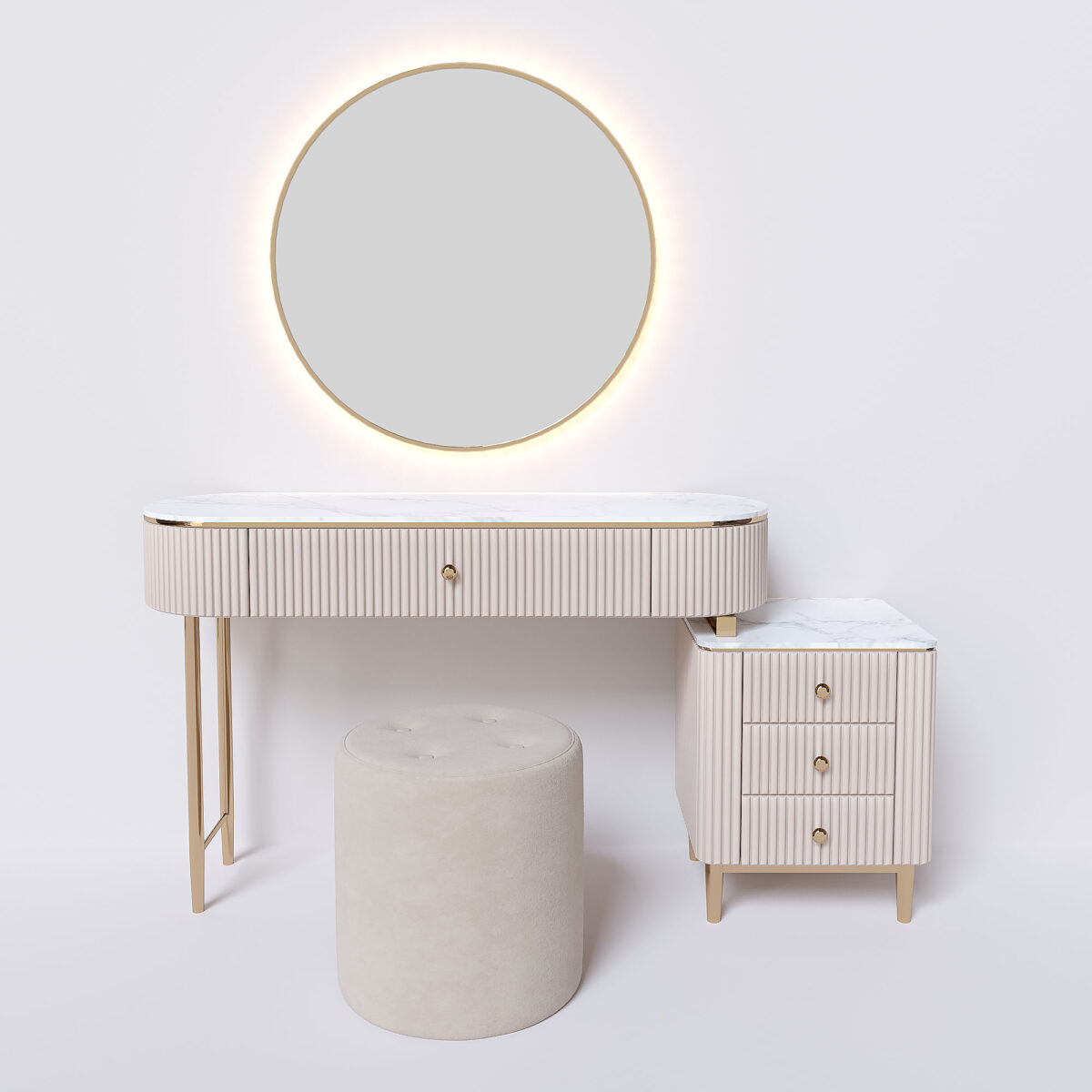Туалетный столик-консоль 3D Модель скачать для 3ds max и CoronaRender