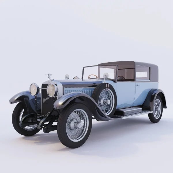 Автомобиль Hispano Suiza 3D модель скачать на ru.cg.market, 3ds max, Corona Render