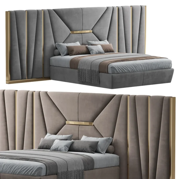 Кровать AMBER BED ROOM 1 3D модель скачать на ru.cg.market, 3ds max, Corona Render