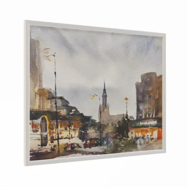 Картина 001 Смоленская-Сенная площадь. Акварель. 3D модель скачать на ru.cg.market, 3ds max, Corona Render, V-Ray, Fstorm, Blender.